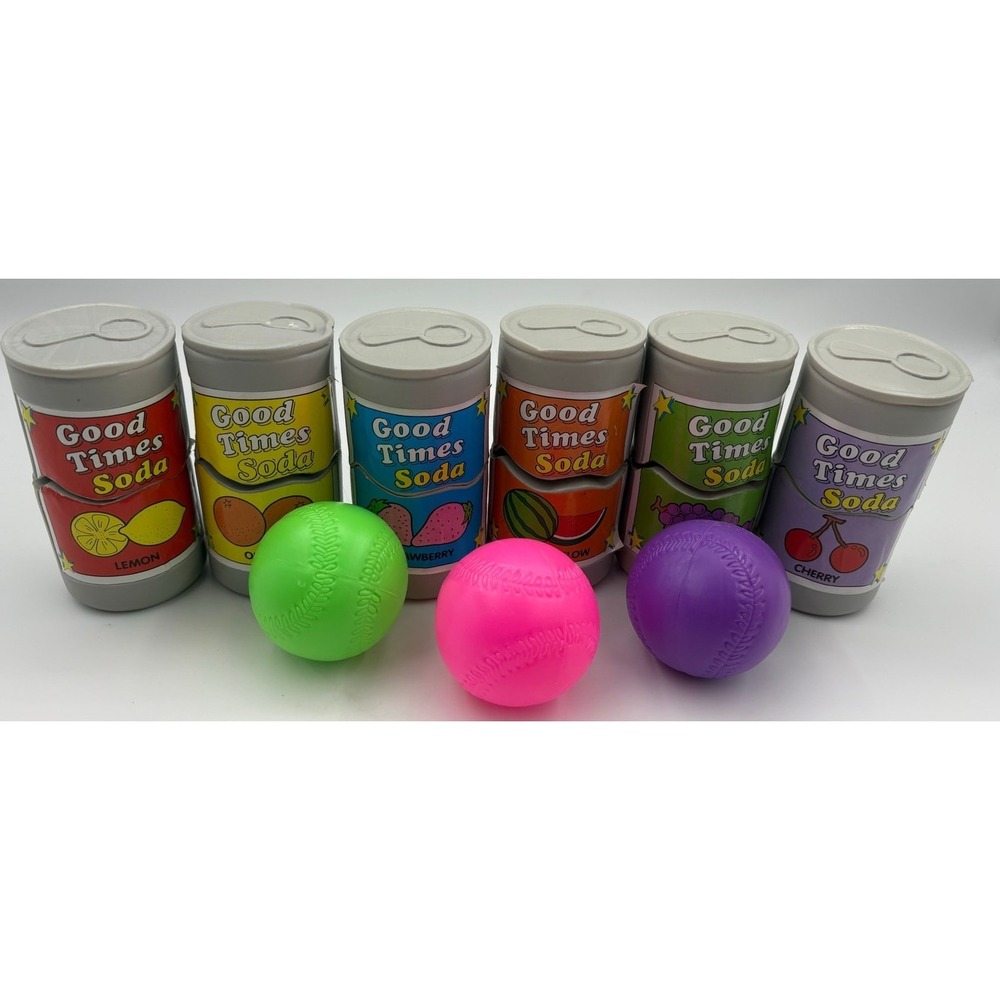 Carnival Ball Toss Knock Down Cans Toy Set w/ Box Helm Toy Vintage - Picture 2 of 16